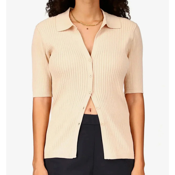 Sanctuary Clothing Summer Easy To Love Sweater Clean Sand size Small NWT - Picture 1 of 9